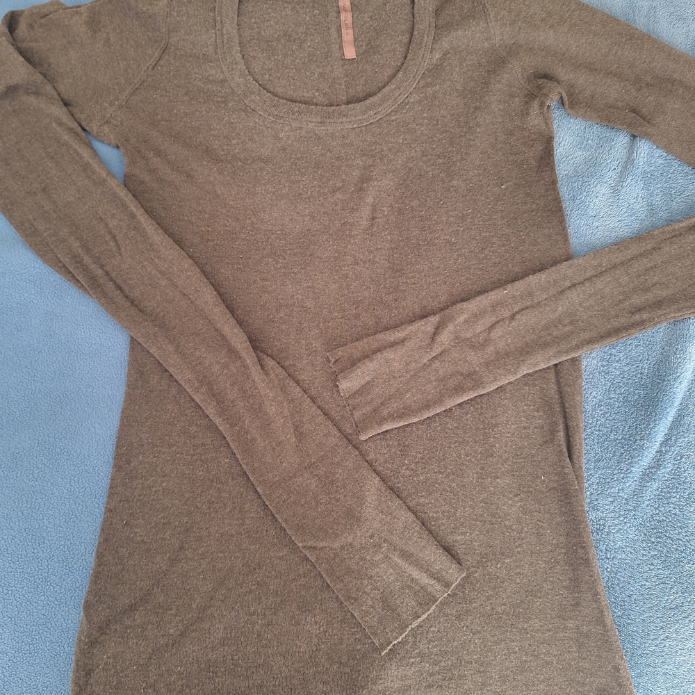 Rick Owens Brown Long Sleeve Top